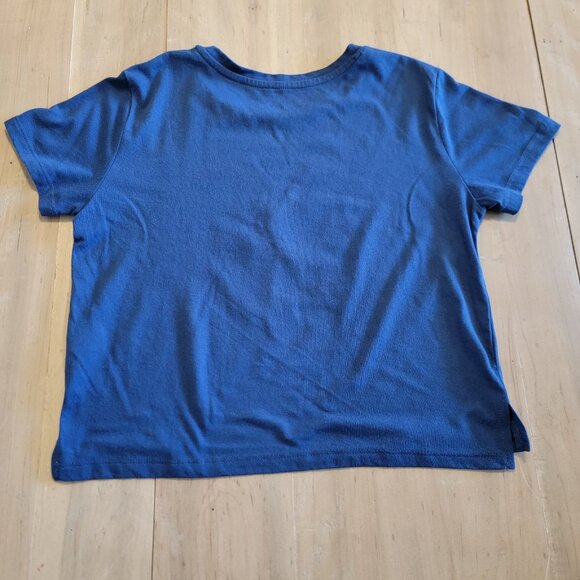 Disney Alice in Wonderland Top Graphic Tee Shirt Juniors Sz M Blue Dream - Picture 6 of 6